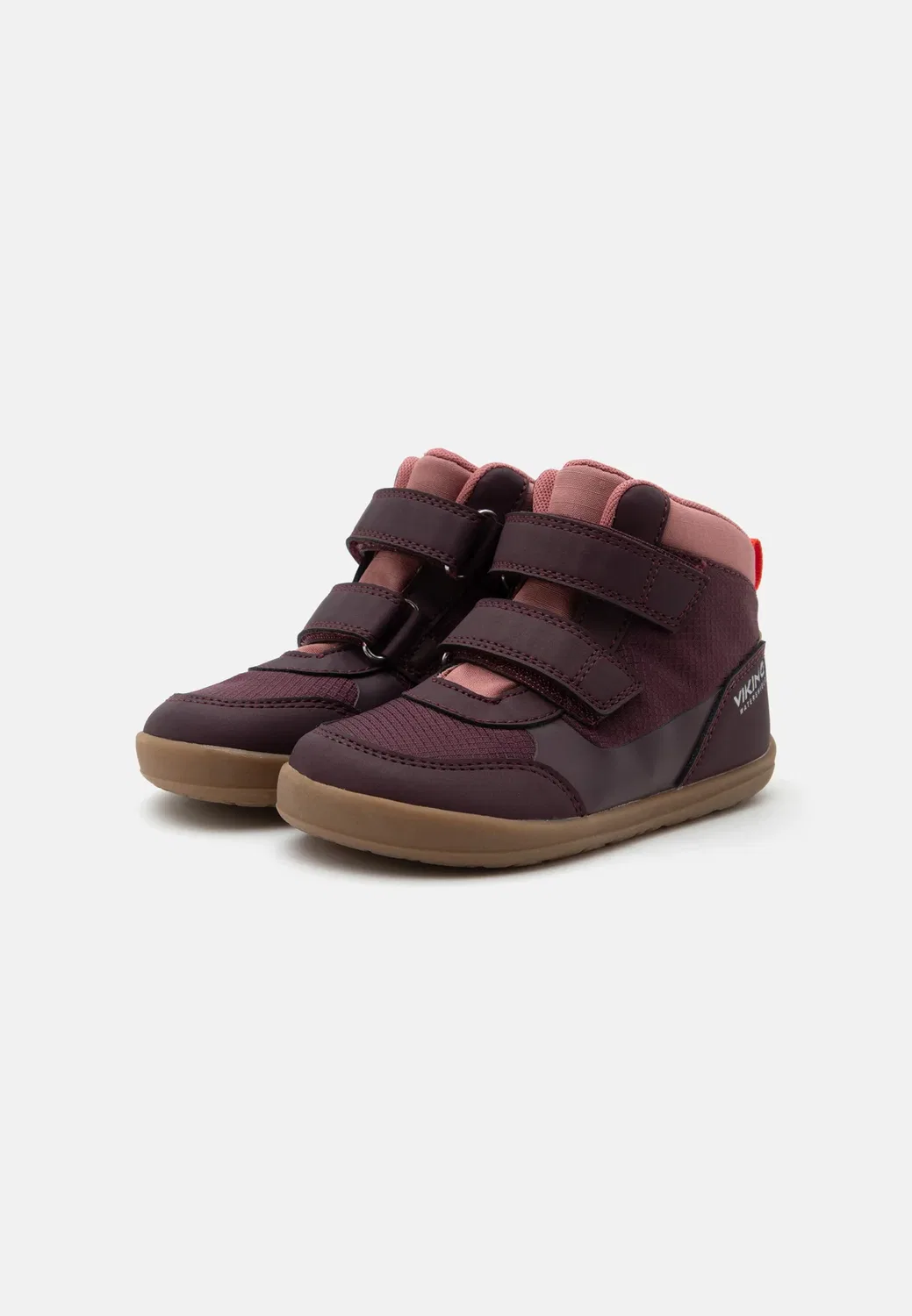 Ботинки Aspen barefoot mid wp унисекс - классические ботильоны Viking, Plum — фото 2