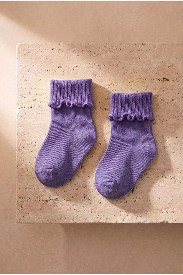 Детские носки для девочек полосатые 5 штук Katia&Bony, Multicolored — фото 4