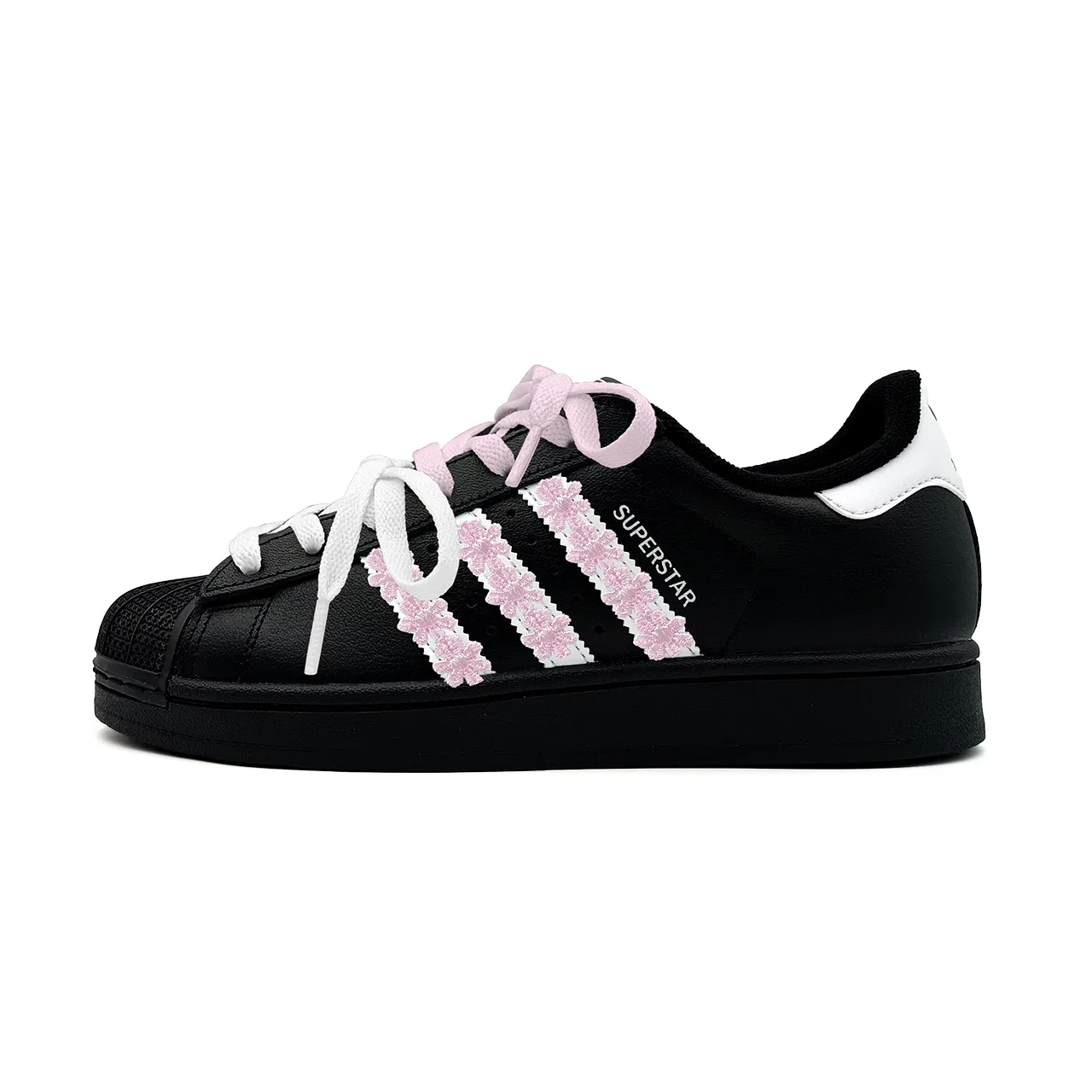 Кроссовки для скейтбординга Superstar 2, Adidas Originals, Black Pink