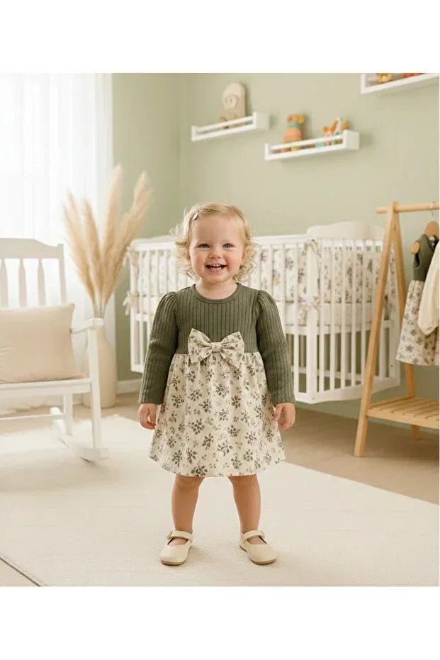 Детский комплект для девочек хлопковый Genybaby, Khaki