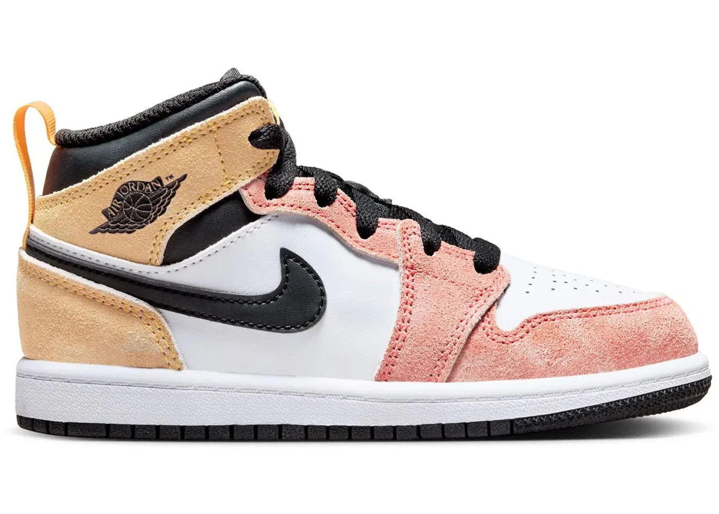 Детские кроссовки Lifestyle с высоким берцем Jordan 1 Mid SE Flight Club (PS), Magic Ember/White/Black/Sundial