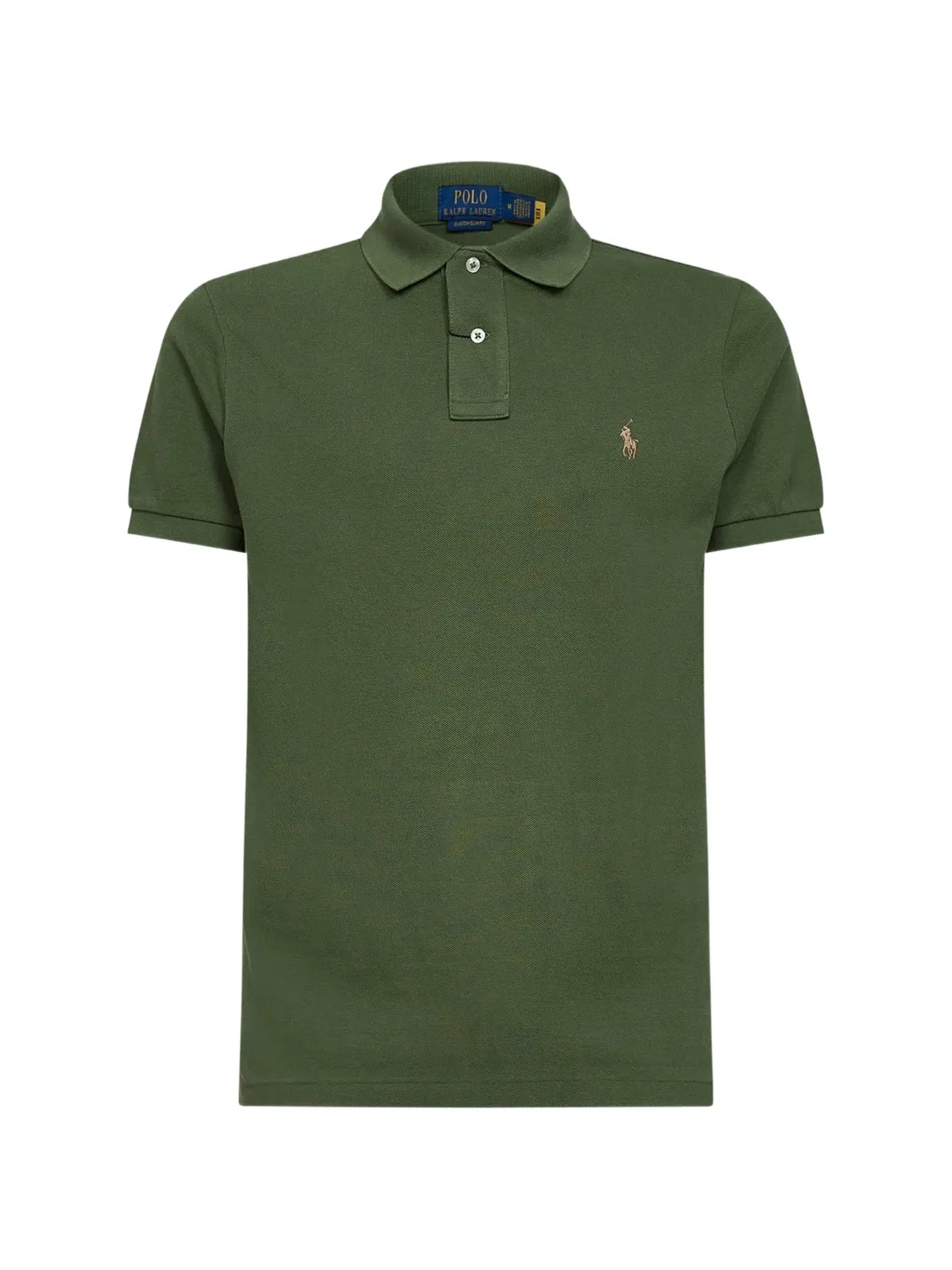 Хлопковая рубашка-поло зеленая Polo Ralph Lauren, зеленый