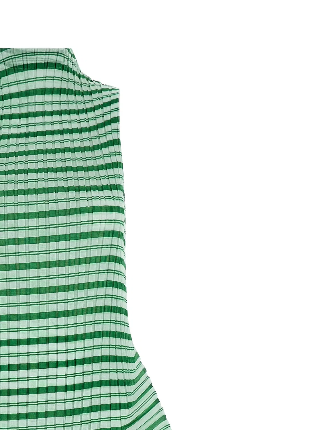 Платье «Generic Stripes (Machine Pleats)» Issey Miyake, зеленый — фото 3