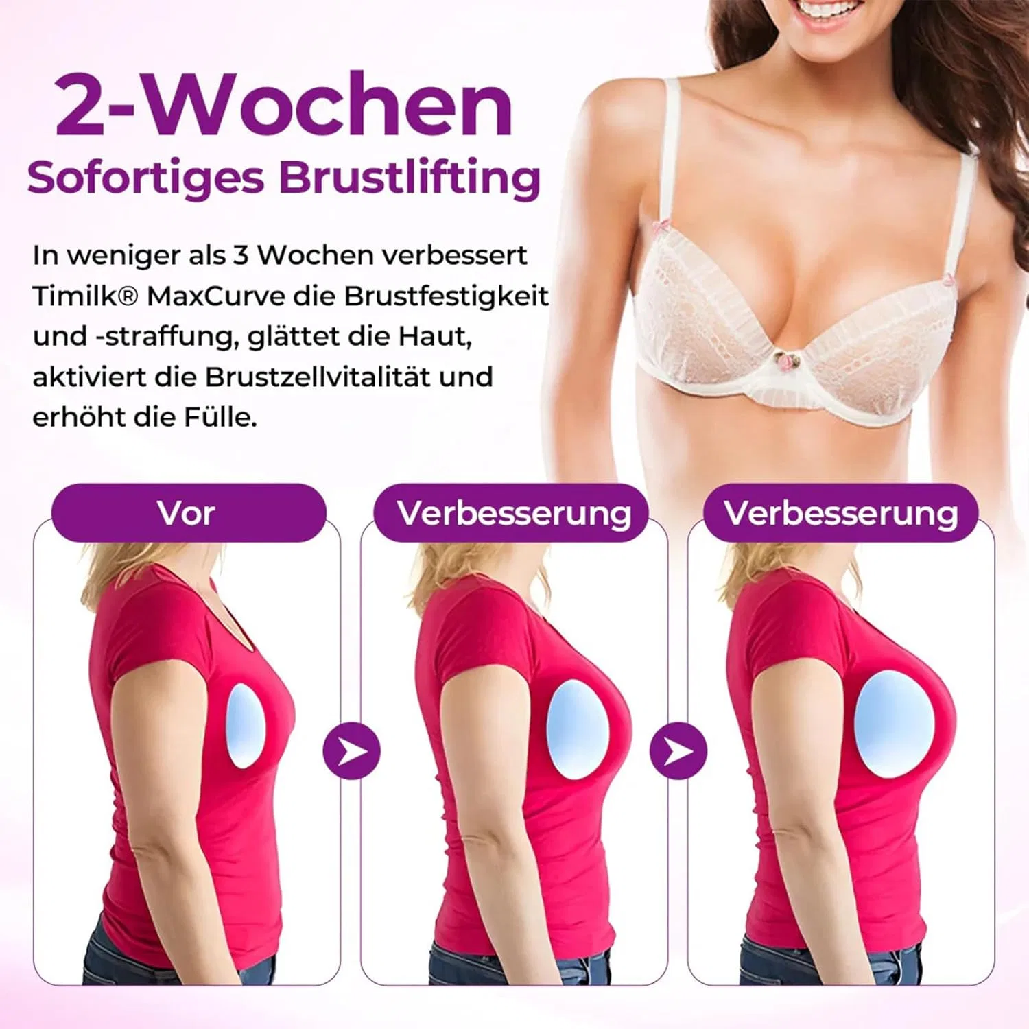 Масло для груди и ягодиц Timilk MaxCurve Shaping & Volume-Increasing, 3 флакона по 10 мл, 3 bottles Ditu — фото 3