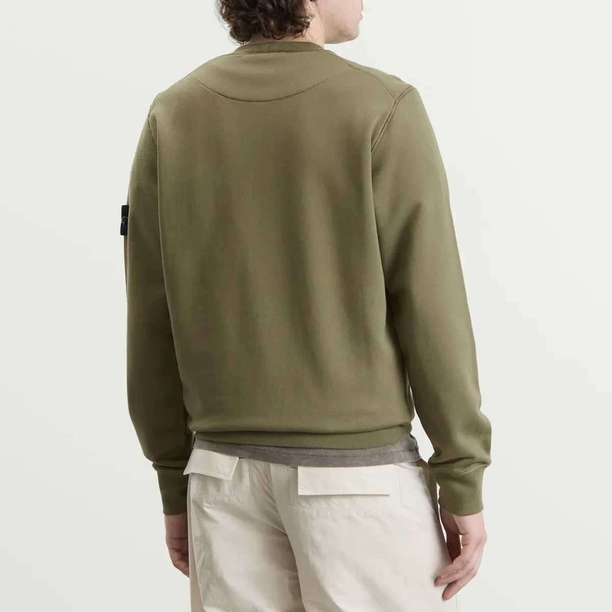 Свитшот из органического хлопка Stone Island, Military Green — фото 3