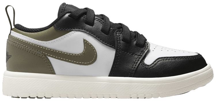 

Кроссовки Air Jordan 1 Low ALT PS 'Black Medium Olive', черный