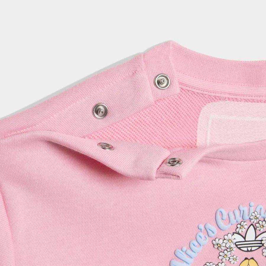 Комплект спортивного костюма с принтом Disney Alice in Wonderland adidas, Розовый — фото 3