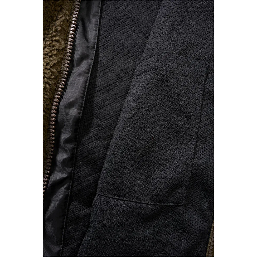 Женская утепленная куртка из флиса с капюшоном Teddyfleece Hooded Brandit, Olive — фото 3