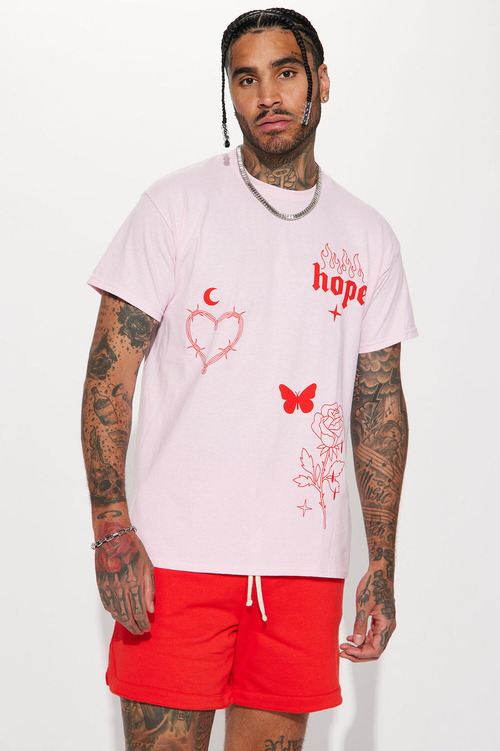 

Футболка Fashion Nova SPDN2210, розовый