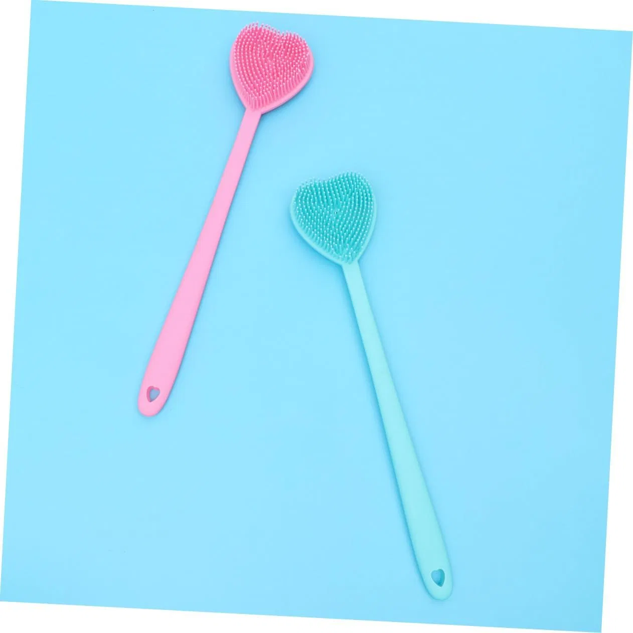 Щетка для тела двусторонняя, AUTSUPPL, набор 2 шт, Blue and Pink — фото 2