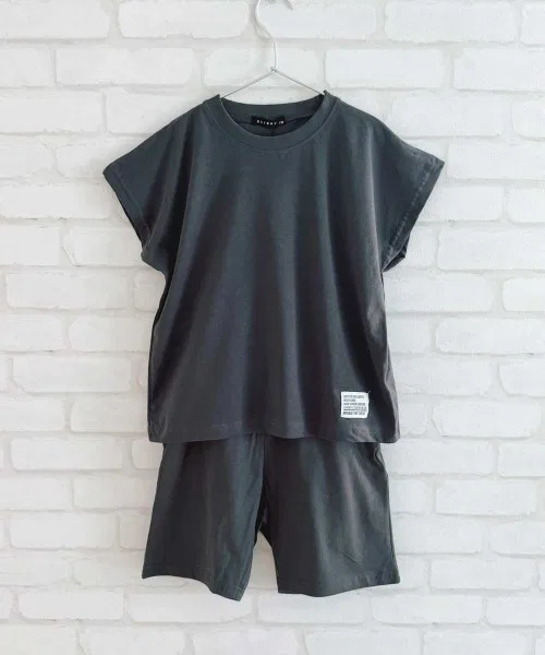 Детский комплект без рукавов из хлопка SHISKY, Charcoal Grey