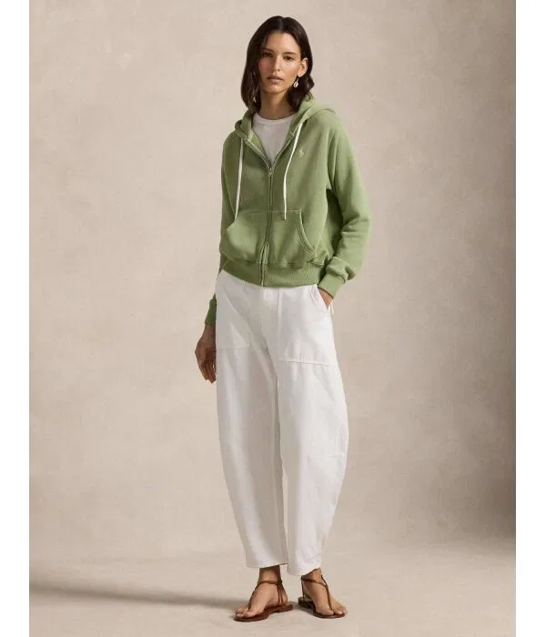 Женское худи Polo Ralph Lauren, зеленый — фото 2