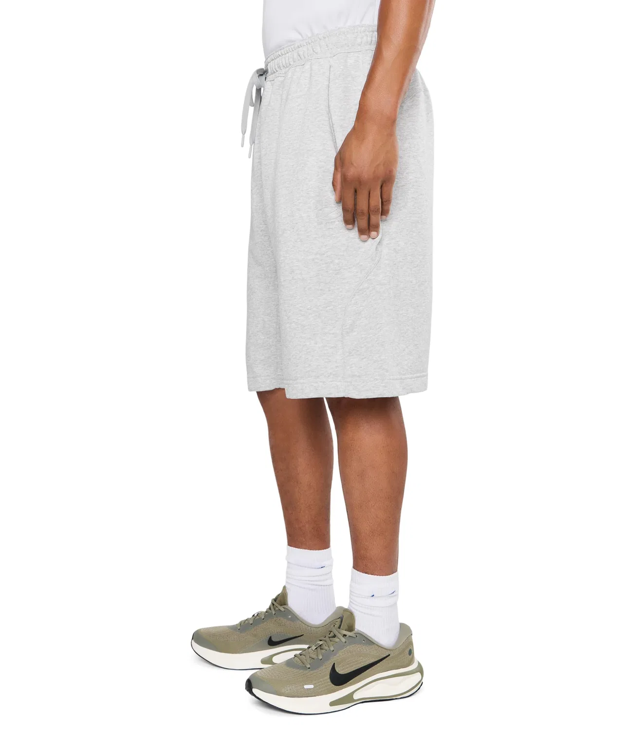 Флисовые шорты Dri-FIT NAC Nike, Light Smoke Grey/Heather/Clear — фото 3