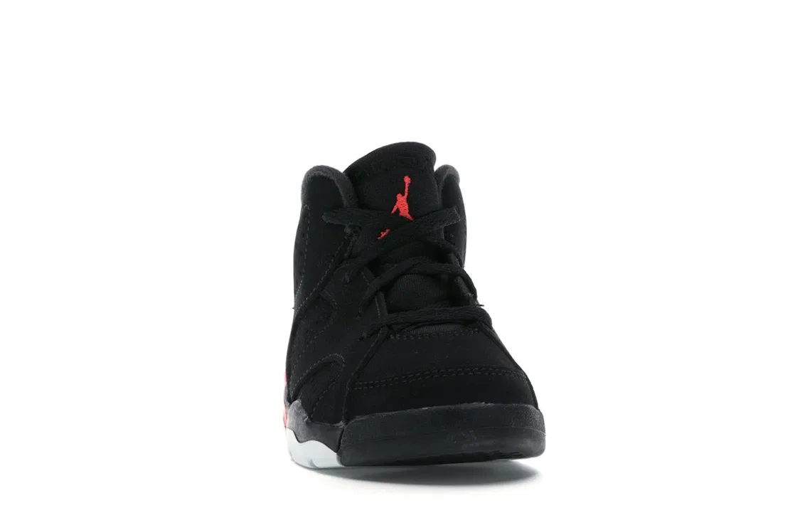 Детские кроссовки с принтом Jordan 6 Retro Jordan, Black/Infrared — фото 2