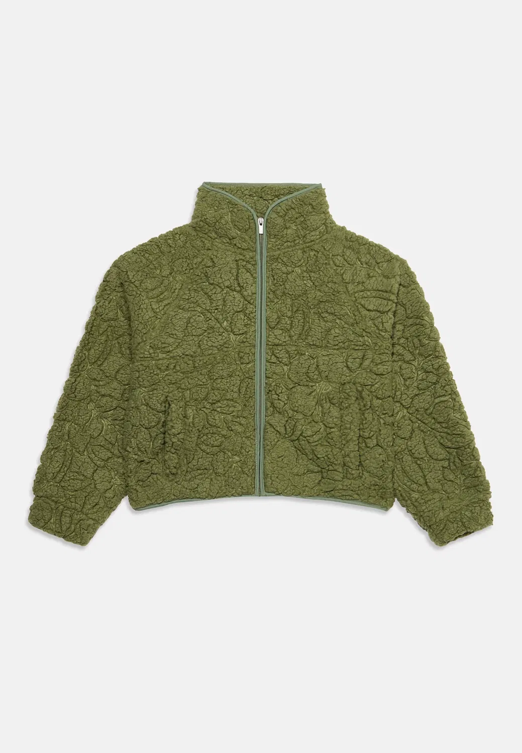 Размытое облако - флисовая куртка Roxy, Oil Green — фото 3