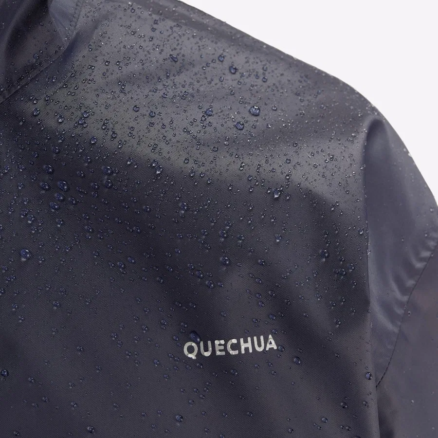 Детский дождевик с капюшоном MH100 Decathlon, Темно-синий — фото 3