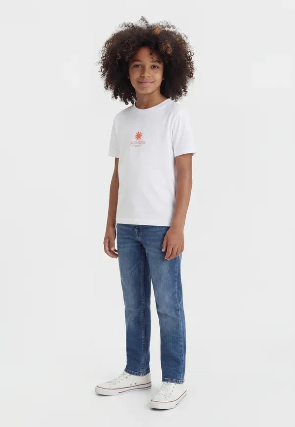Футболки Jorhyeres eterna, комплект из 2 штук - футболки с принтом Jack & Jones Junior, белый/черный