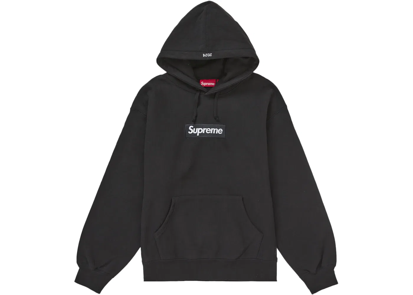 Мужская худи с вышитым логотипом Supreme Box Logo Supreme, Black