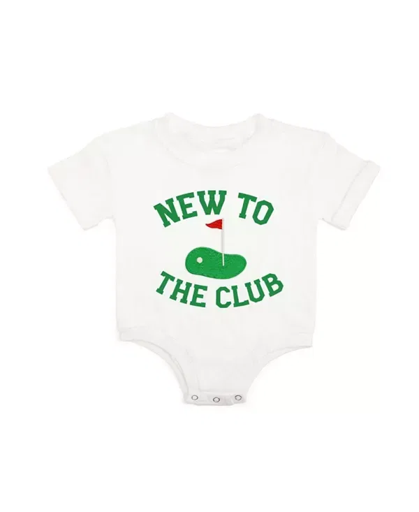 Детский комбинезон для мальчиков с коротким рукавом New To The Club Patch Sweet Wink, белый