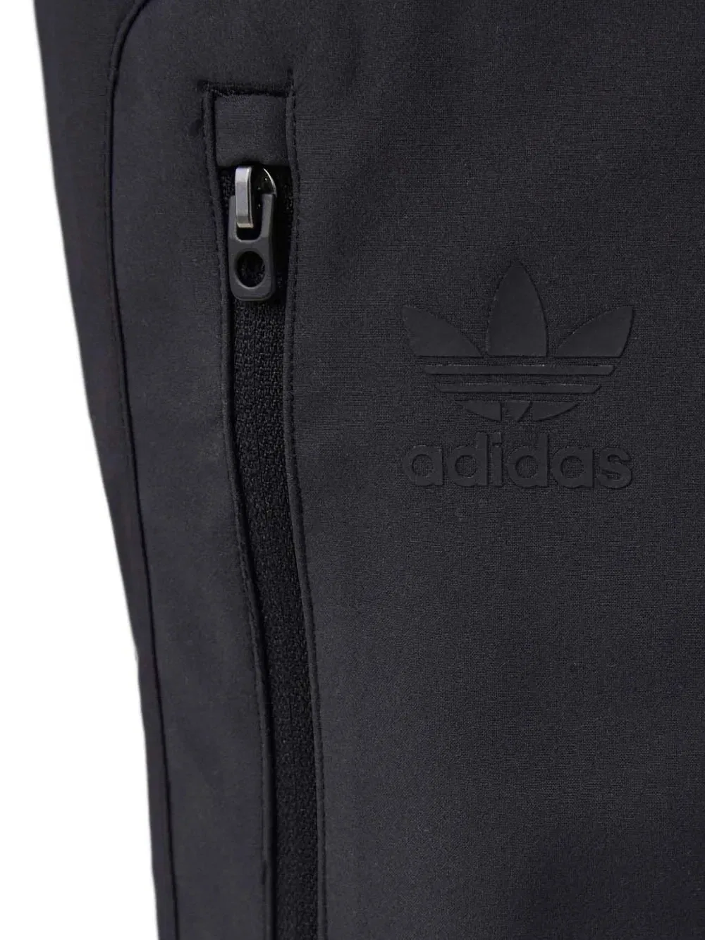Спортивные брюки с молниями на карманах и поясом Adidas, черный — фото 4