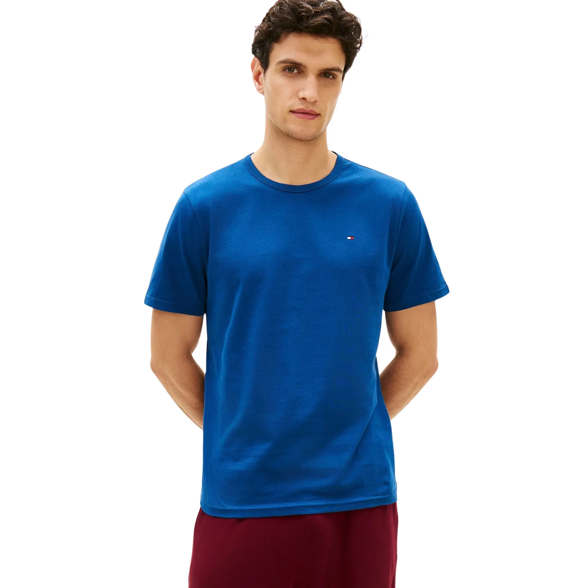 Комплект футболок Tommy Hilfiger Regular Fit, 3 предмета, серый/белый/синий — фото 2