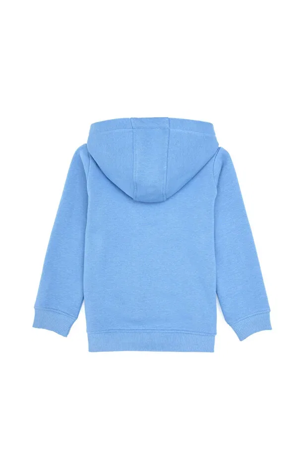 Детское худи для мальчиков с капюшоном U.S. Polo Assn., Light Blue — фото 2