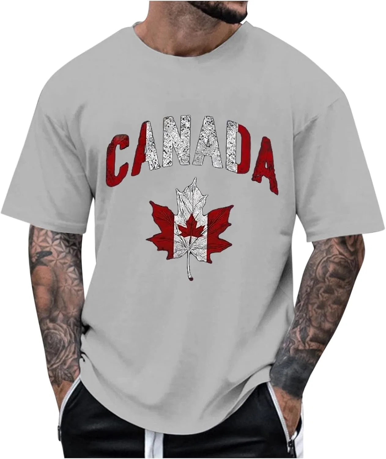 Мужская футболка с принтом Canada 51st state, Grey