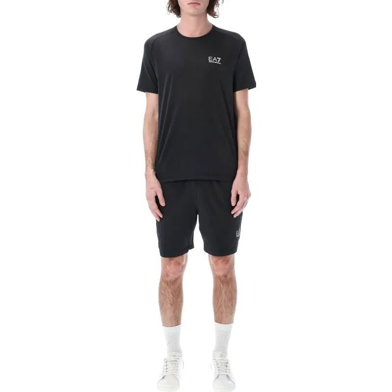 Мужской спортивный костюм с логотипом, EMPORIO ARMANI, Black — фото 3