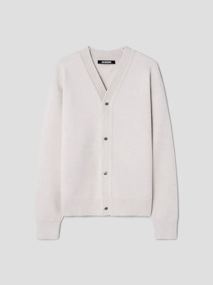 Кардиган оверсайз Le Cardigan Boutonne, Light Beige JACQUEMUS
