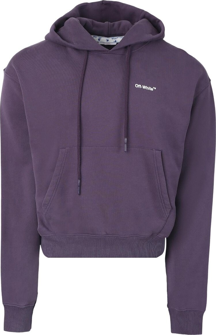 Худи Off-White Caravaggio Crowning Over Hoodie 'Aubergine', фиолетовый — фото 2