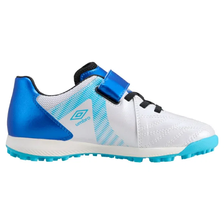 Детские тренировочные бутсы Umbro Accerator SB JR Wide, белый/синий, размер 16.0cm - 26 RU — фото 3