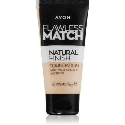 

Avon Тональная основа Flawless Match Natural Finish SPF 20, 30 мл - Цвет: 120N Porcelain