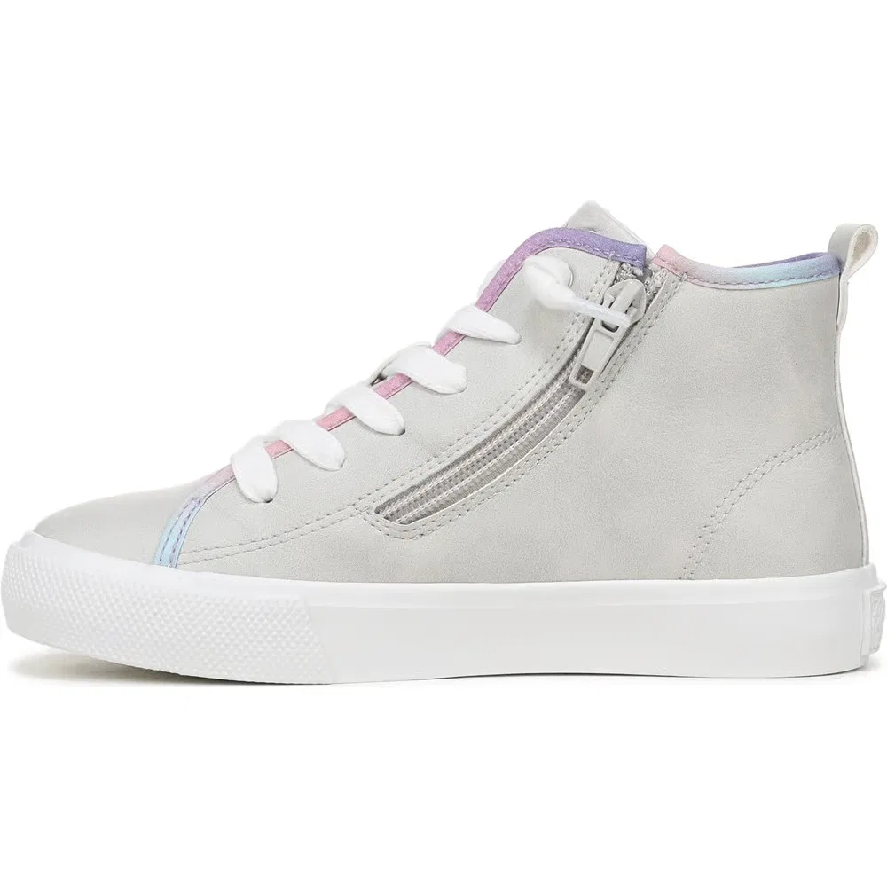 Детские высокие кроссовки Vibin Blowfish Malibu, Grey/Pink/Purple — фото 4