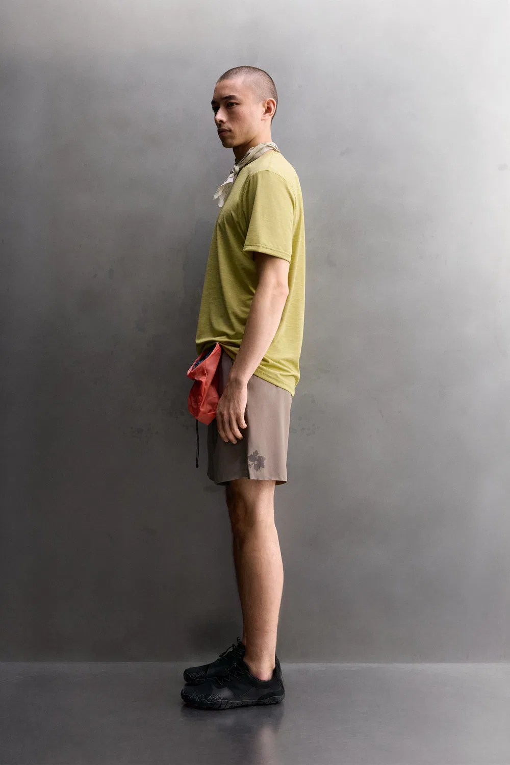 Полосатая футболка из технического жаккарда ZARA, Yellow — фото 4