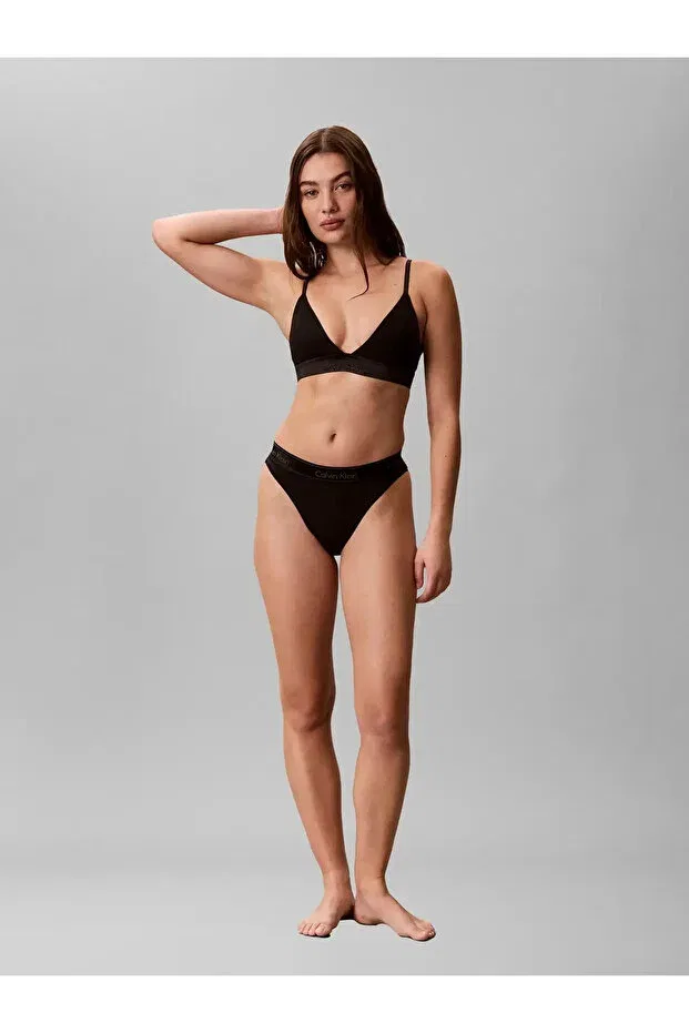 Женский спортивный бюстгальтер с треугольной чашкой Calvin Klein, Black — фото 4