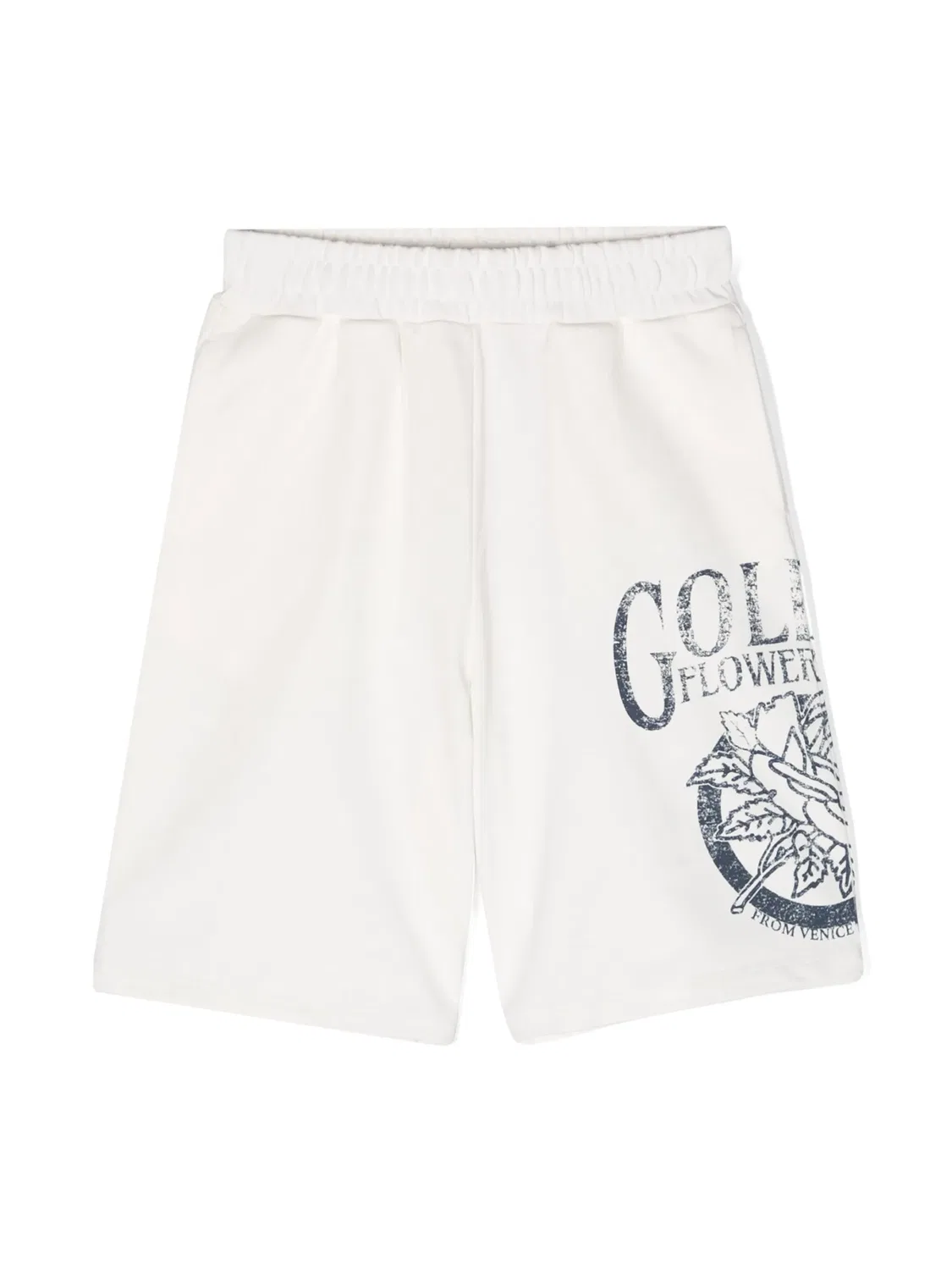 Шорты из хлопка средней посадки Golden Goose, белый