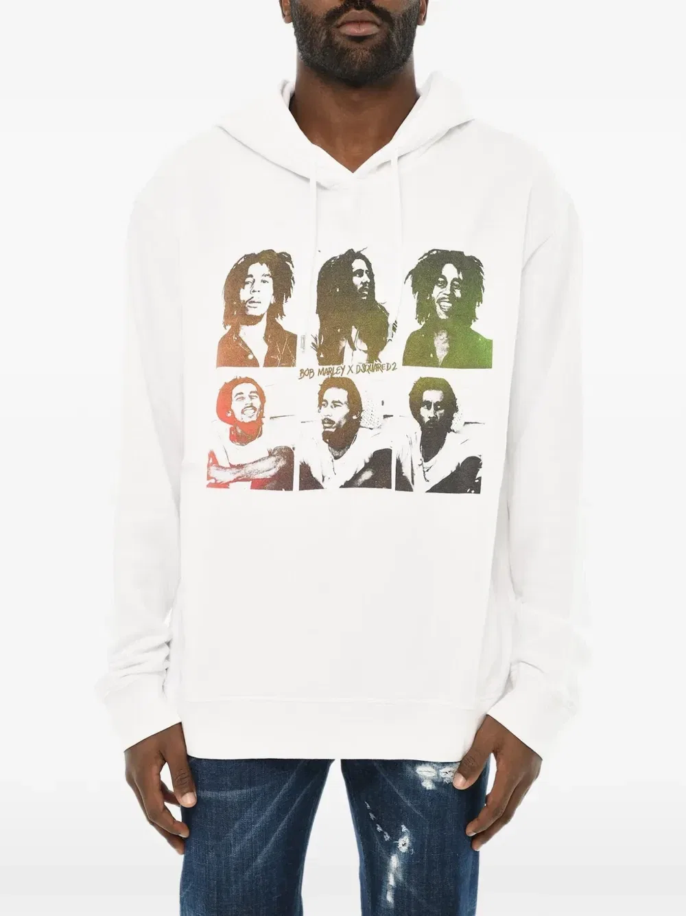 Худи X Bob Marley Dsquared2, белый
