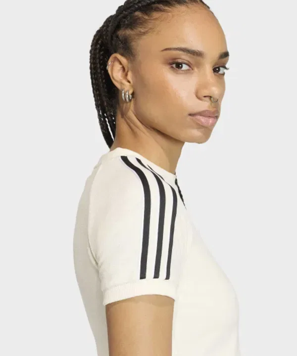 Футболка с коротким рукавом из махровой ткани, Callie Adidas, белый — фото 3