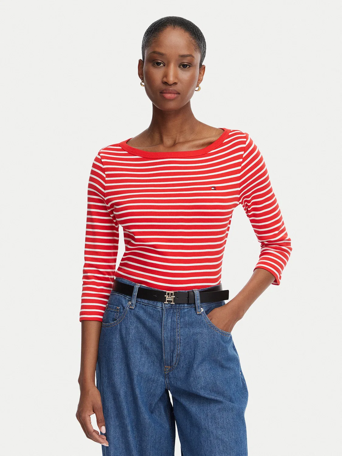 Женская блузка стандартного кроя Cody Boat-Nk Tommy Hilfiger, красный