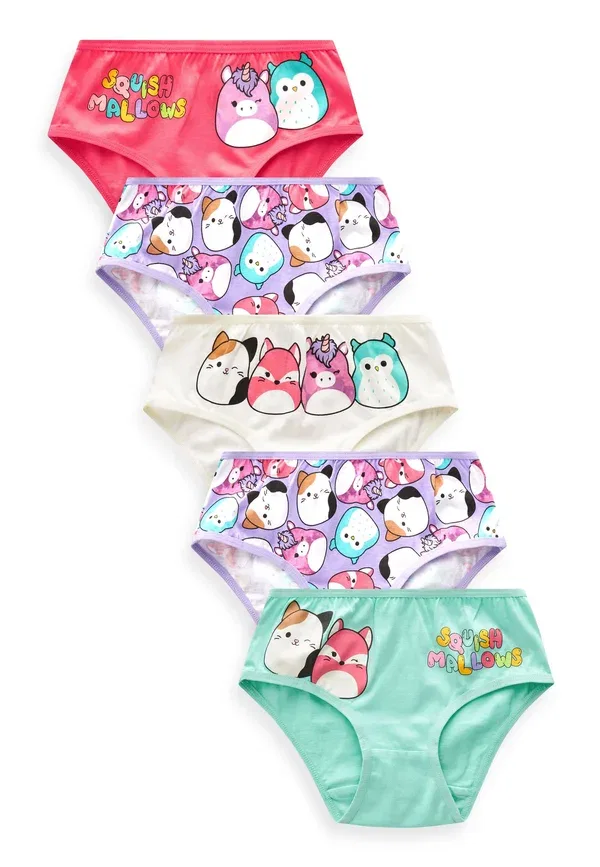 Трусы 5 штук Squishmallow Next, красный, зеленый
