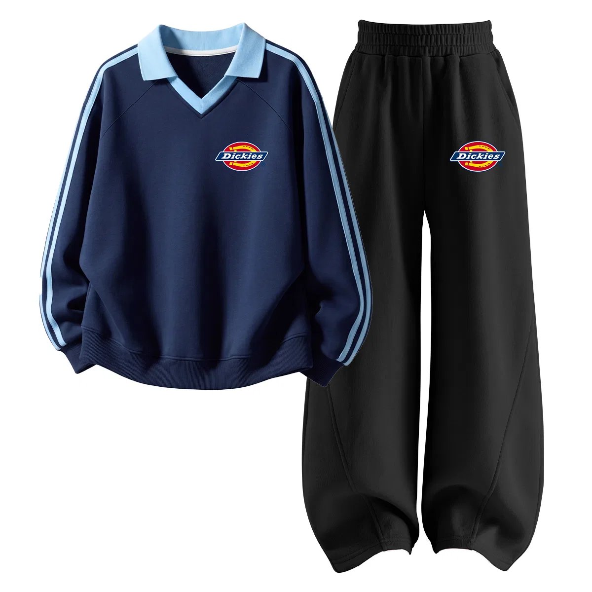 Детский спортивный комплект с поло-воротником Dickies, Navy Blue/Black