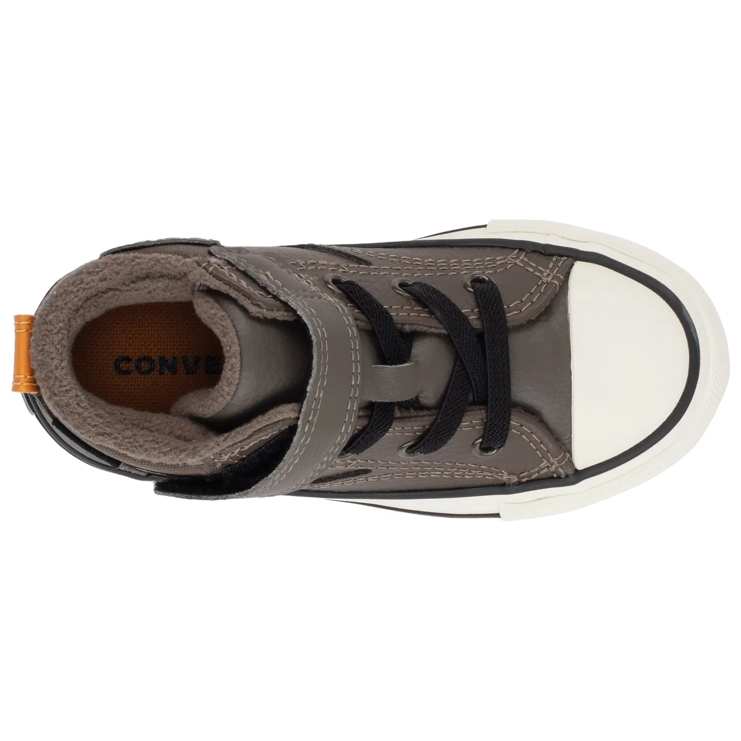 Детские кроссовки водонепроницаемые Chuck Taylor All Star Malden Street Easy-On Boot Converse, Truffle/Harvest Moon/Black — фото 4