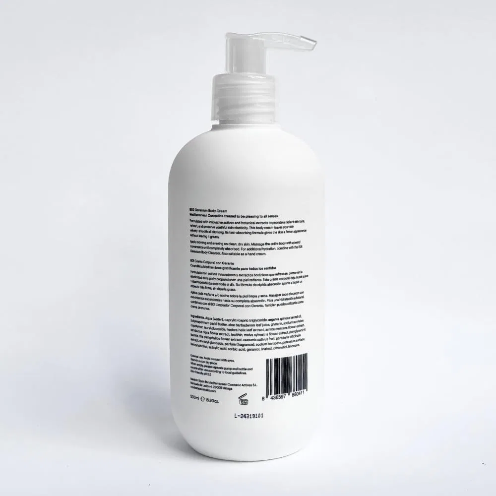 Крем для тела Geranium Body Cream, Modesta Cassinello, 500 мл — фото 3