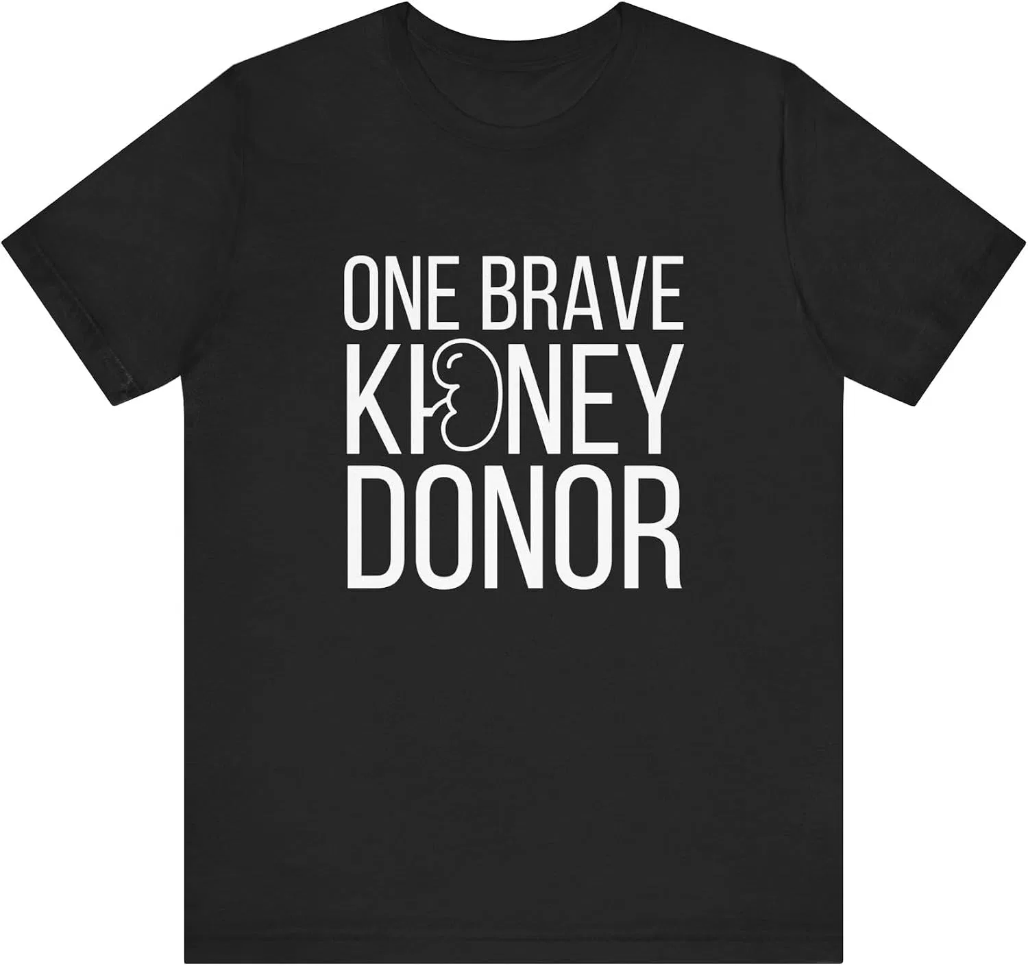 Футболка с принтом Kidney Donor Bella Canvas 3001, Black