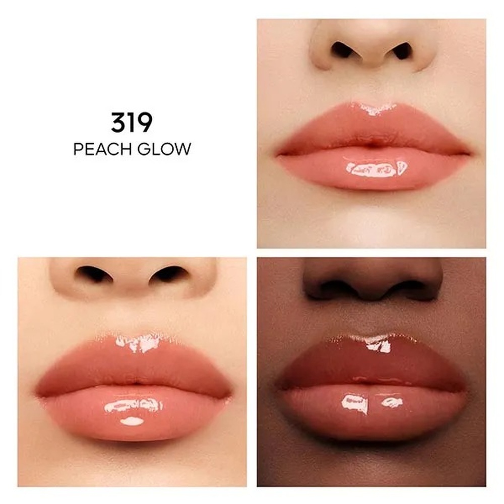 Масло-тинт для губ Guerlain KissKiss Bee Glow, 319 peach glow — фото 4