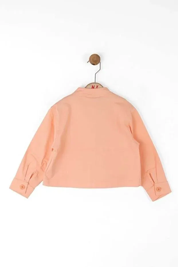 Детская абрикосовая куртка для девочки 38612 Nk Kids — фото 3