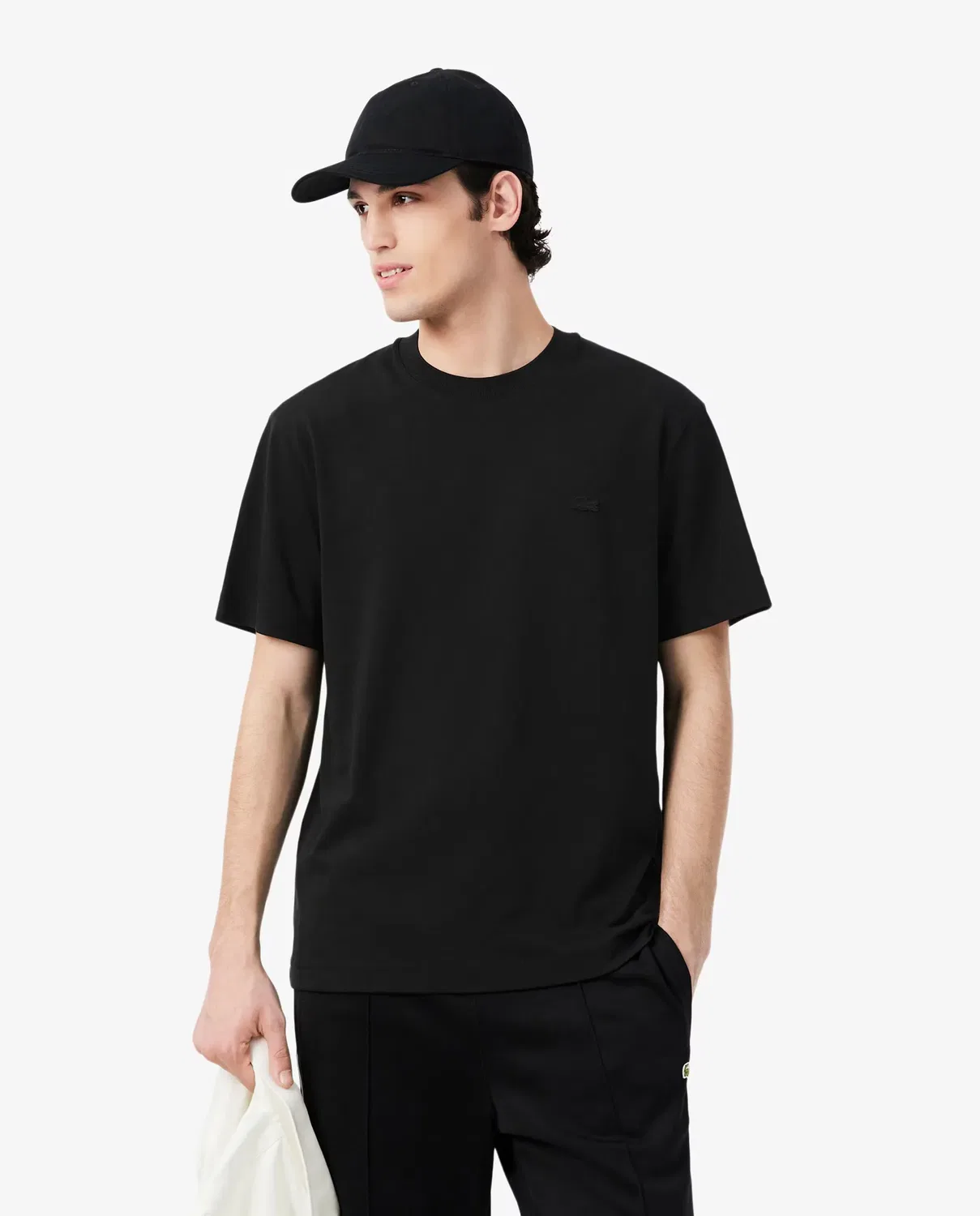 Мужская футболка из пике Lacoste, Negro