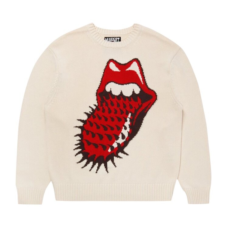 

Свитер Market x Rolling Stones Spiked Logo Sweater 'White', белый