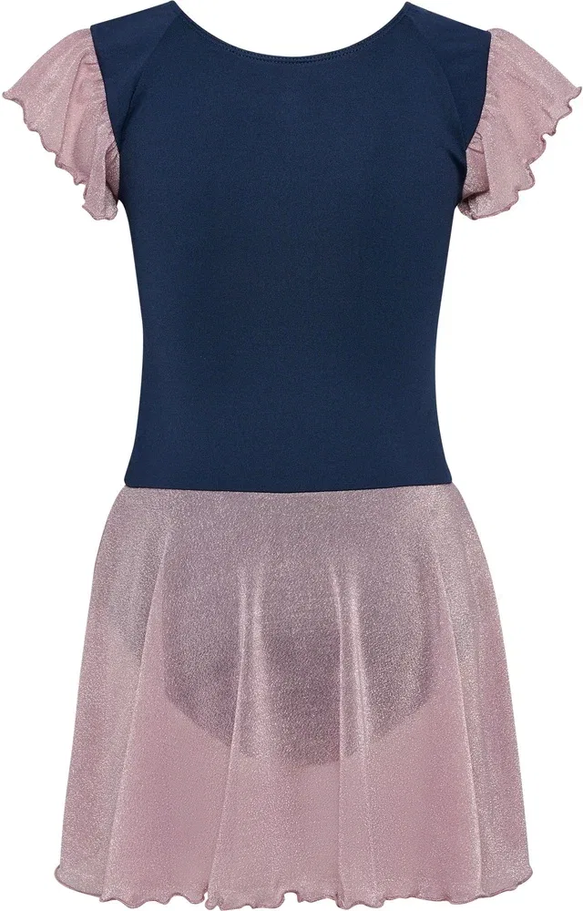 Спортивный костюм детский с блестящим платьем Mix Glitter Dress Hummel, черный — фото 2