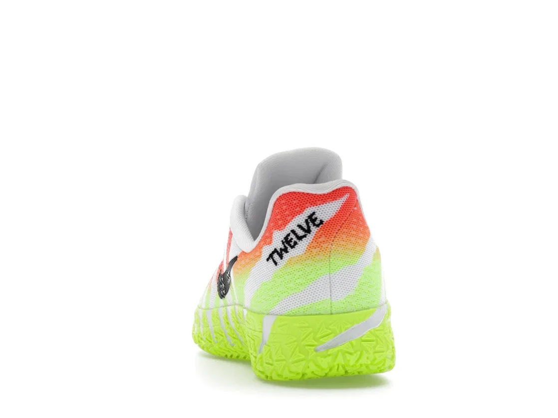 Детские кроссовки для баскетбола с праздничным дизайном Nike Ja 3 Nike, White/Bright Crimson/Volt/Black — фото 4